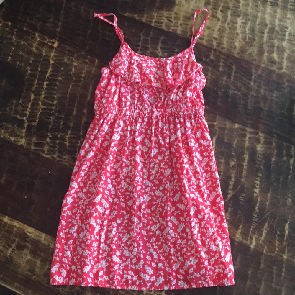 Floral dress with adjustable straps